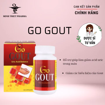GO GOUT - Hỗ trợ giúp làm giảm acid uric trong máu , giảm các biểu hiện của Gout