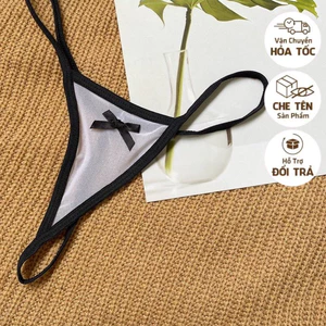 CK059 - Quần lót lọt khe dây hông nữ thun trơn thoáng khí - Đồ lót nữ sexy cạp thấp cute gợi cảm