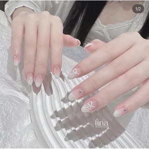 NAIL BOX THẠCH SỮA CHUA STICKER NƠ