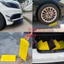 MÀU VÀNG Dốc bục lên xuống ô tô, cầu dắt xe máy, bục dắt xe máy 50x27x13cm bằng nhựa cao su cứng, cố định hoặc di chuyển