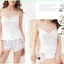 Bộ đồ ngủ lụa hai dây phối ren xịn satin - KELLYWANG