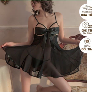 SX818 - VÁY NGỦ SEXY REN THUN LƯỚI XUYÊN THẤU - ĐẦM NGỦ QUYẾN RŨ - KELLY WANG