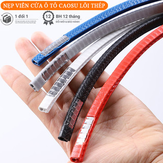 Cuộn 5m nẹp viền cửa xe ô tô cao su chữ u lõi thép trang trí chống va đập cửa xe hơi - OTOALO