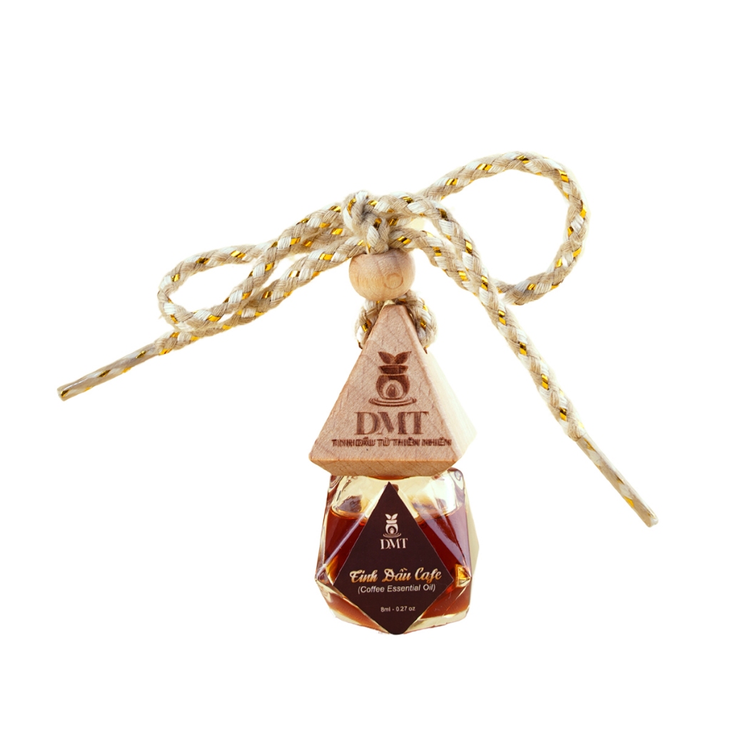 Tinh dầu cà phê treo và kẹp cửa gió ô tô DMT treo phòng, treo tủ , treo xe 8ml