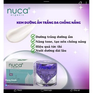 Kem Mặt NUCA Organic 20g Có 5 Công dụng Cho Khách Lựa Chọn hoàn hảo