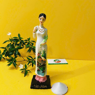 Tượng cô gái Miss viet status đội nón lá Việt Nam - quà tặng lưu niệm trang trí decor ý nghĩa Việt Nam