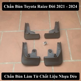 Chắn Bùn Toyota Raize Chất Liệu Nhựa Dẻo Tặng Kèm Ốc Vít