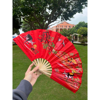 Quạt vải tre gỗ nhựa lưu niệm Việt Nam