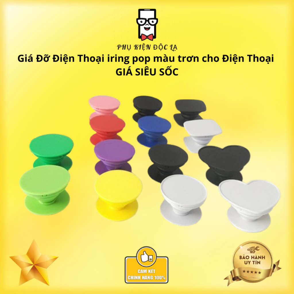 Giá Đỡ Điện Thoại iring pop màu trơn cho Điện Thoại – GIÁ SIÊU SỐC