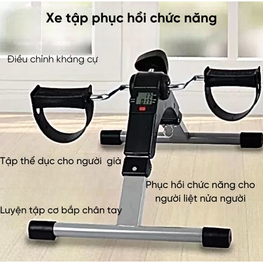 Xe đạp mini tập phục hồi chức năng & tập thể dục chân tay