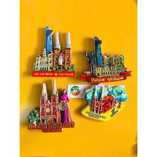 Magnet Sài Gòn nam châm lưu niệm Hồ Chí Minh