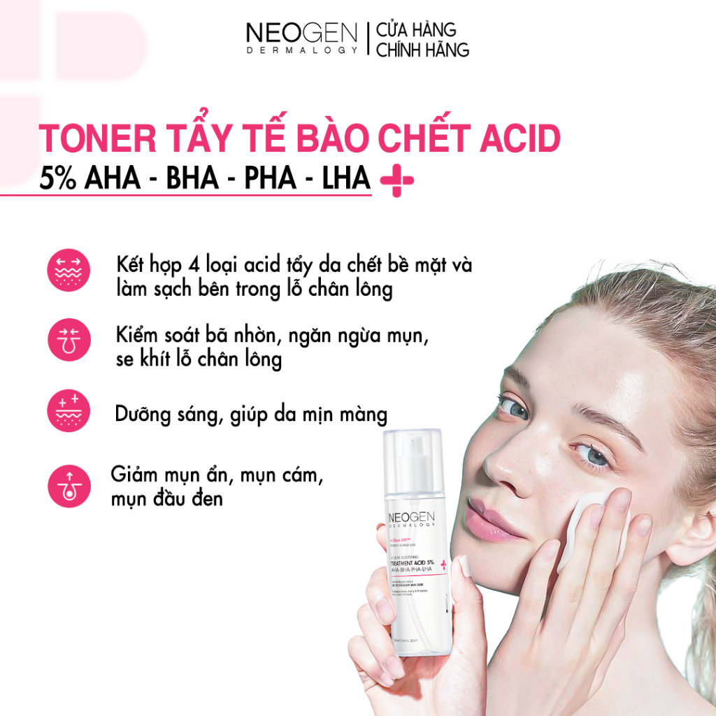 Ảnh Bộ Đôi Toner Giảm Mụn và Serum Dưỡng Sáng 22% Vitamin C Kakadu + 5% Treatment Acid Neogen Dermalogy 4