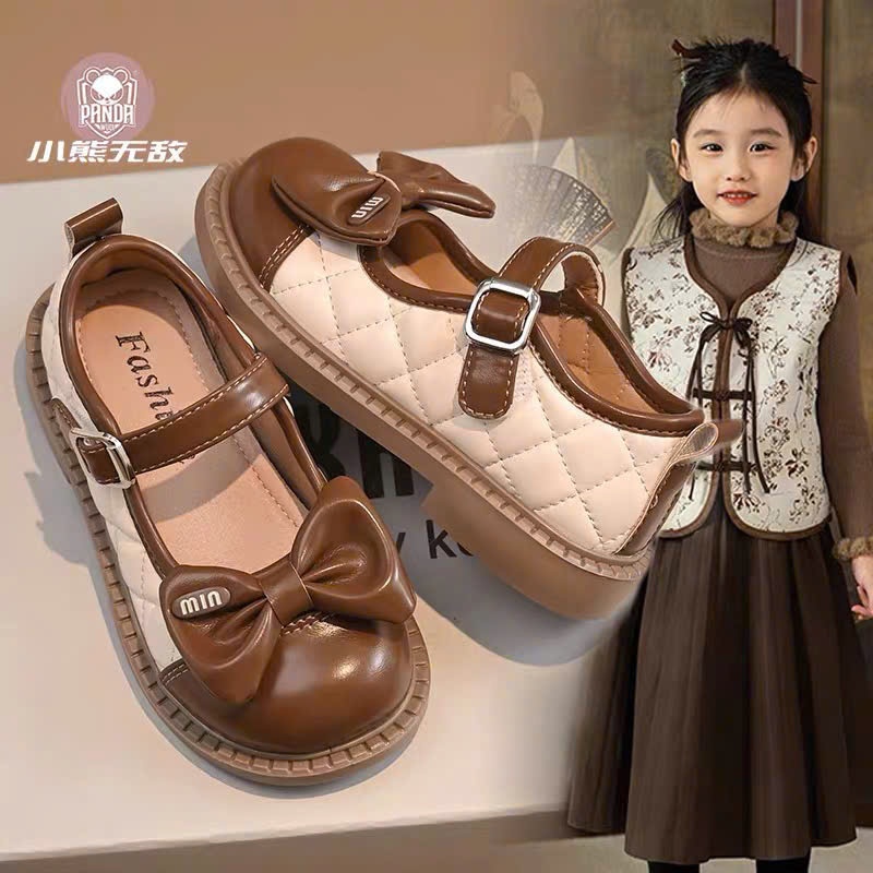 giày búp bê bé gái giày bệt cho bé nơ xinh xắn mẫu mới da mềm êm chân chống trượt QCCC có hộp cho bé từ 3 tuổi 828