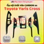 Ốp nội thất xe Toyota Yaris Cross 2023, 2024 nhựa ABS vân carbon cao cấp, thẩm mỹ, trang trí xe
