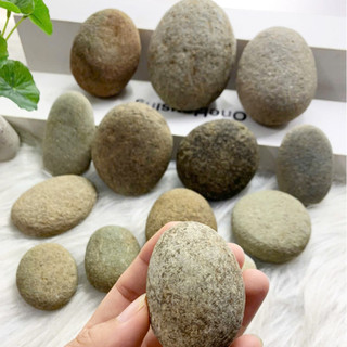 Sỏi suối tự nhiên trang trí cây cảnh sân vườn thuỷ sinh bể cả đủ các loại kích cỡ tròn méo lộn xộn size 2-12cm