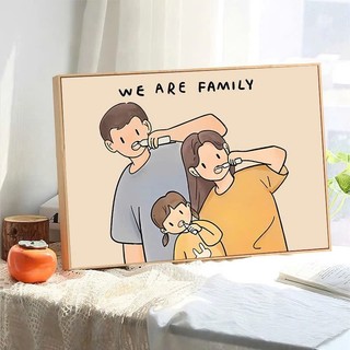 Tranh Gia ĐÌnh Ngộ Nghĩnh Vui Nhộn Canvas NEW942 - Tranh Trang Trí Phòng Ngủ, Phòng Khách, Làm Quà Tặng...