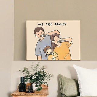Tranh Gia ĐÌnh Ngộ Nghĩnh Vui Nhộn Canvas NEW942 - Tranh Trang Trí Phòng Ngủ, Phòng Khách, Làm Quà Tặng...