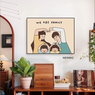 Tranh Gia ĐÌnh Ngộ Nghĩnh Vui Nhộn Canvas NEW942 - Tranh Trang Trí Phòng Ngủ, Phòng Khách, Làm Quà Tặng...