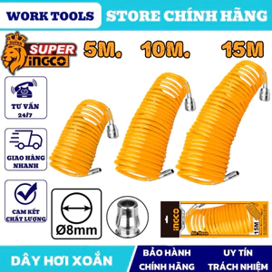 INGCO Dây hơi xoắn 5M . 10M . 15M . AH1051-3 . AH1101-3 . AH1151-3