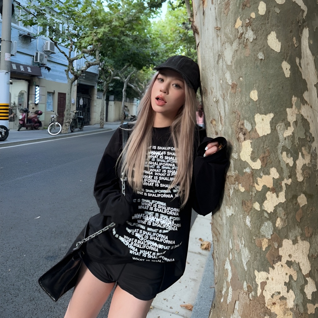 BLACKDOKI Áo thun dài tay Shalifornia VER2 , áo phông basic hiện đại chất cotton dày dặn oversize nam nữ