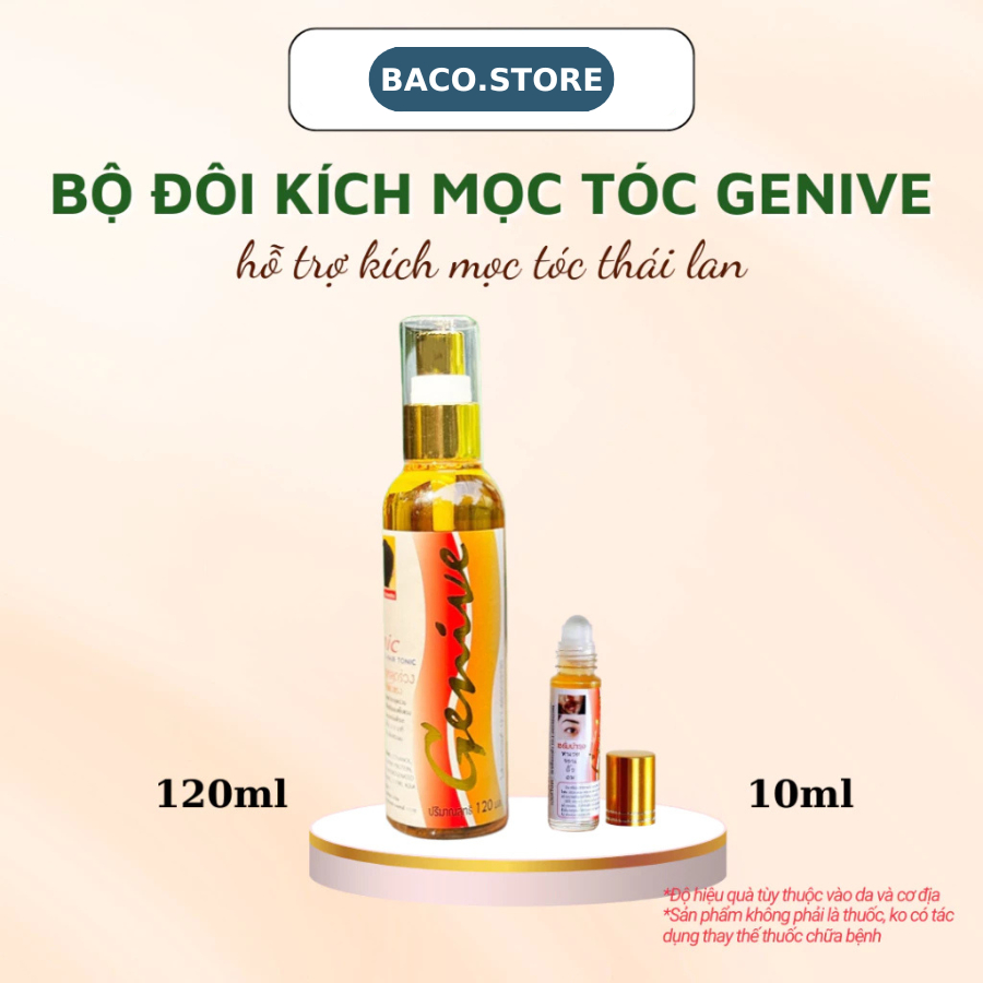Chai xịt mọc tóc Tonic Hair GENIVE 120ml Chính Hãng Thái Lan ngăn ngừa rụng tóc