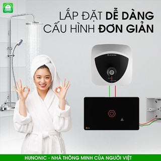 Công Tắc Thông Minh Wifi Cảm Ứng, Công Tắc Chống Giật Cho Bình Nóng Lạnh Hunonic Datic - DTSWU1