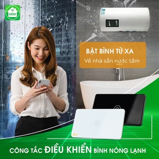 Công Tắc Thông Minh Wifi Cảm Ứng, Công Tắc Chống Giật Cho Bình Nóng Lạnh Hunonic Datic - DTSWU1