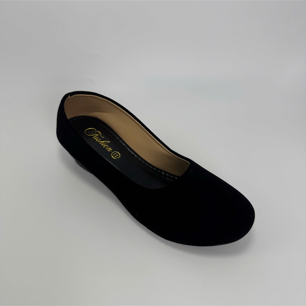 Giày nhung nữ cao cấp mã CG38- Giay nữ nhung trung tuổi 3cm