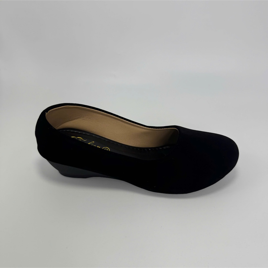 Giày nhung nữ cao cấp mã CG38- Giay nữ nhung trung tuổi 3cm