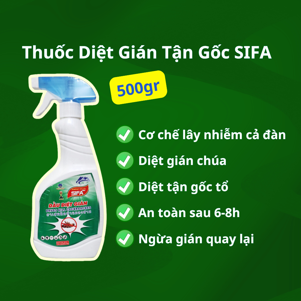 Diệt gián Sifa 500ml diệt gián và các loại côn trùng khác tận gốc