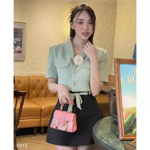 SET ÁO BỐ PHỐI CHÂN VÁY, SET ĐỒ NỮ ĐI LÀM ĐI CHƠI | MEOINDAHOUSE