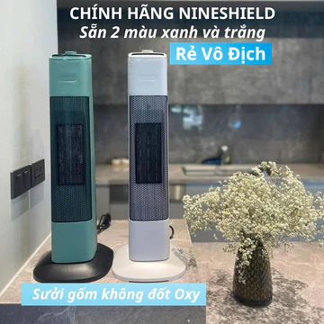 Quạt sưởi gốm 2000w 3000w, Máy sưởi gốm Ceramic máy sưởi ấm phòng ngủ sưởi ấm an toàn cho bé