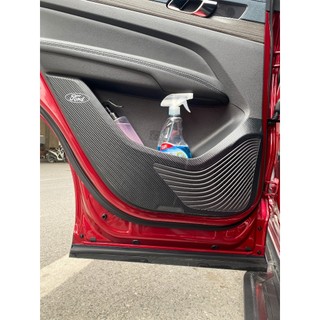 Bộ Dán Chống Xước Tapli Cửa Xe Ford Territory - Viền Vân Da Carbon Cao Cấp( tặng 1 bộ gương cầu lồi)