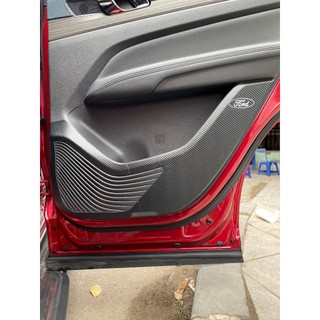 Bộ Dán Chống Xước Tapli Cửa Xe Ford Territory - Viền Vân Da Carbon Cao Cấp( tặng 1 bộ gương cầu lồi)