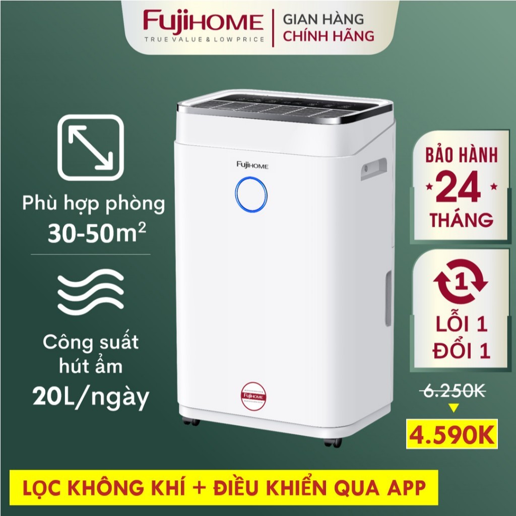 Review Máy Hút Ẩm FUJIHOME 20L: Giá Bao Nhiêu, Có Tốt Không?