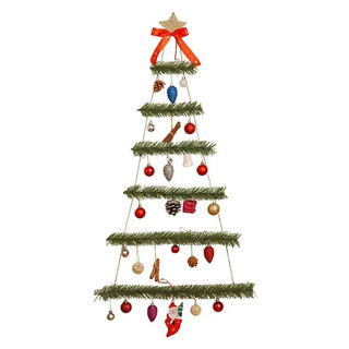 Cây thông noel decor giáng sinh bằng gỗ tự nhiên trang trí bao gồm phụ kiện