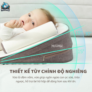 Gối Chống Trào Ngược Cho Bé, Đệm Ngủ Định Hình Bảo Vệ Cột Sống Kèm Gối Chặn Và Gối Gác Chân Dễ Dàng Vệ Sinh G01