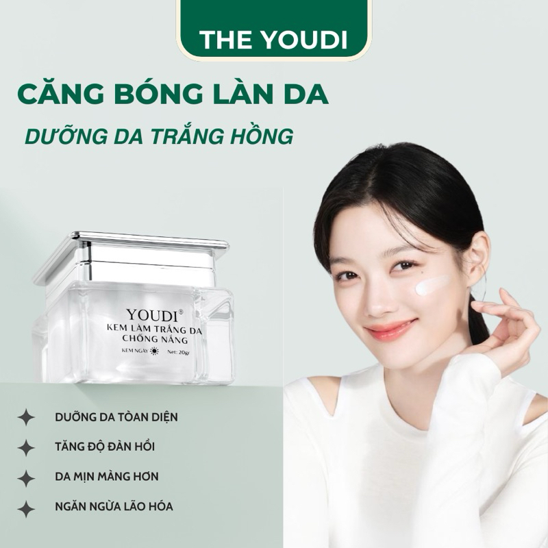 Kem dưỡng trắng căng bóng mềm mịn da YOUDI 20gam