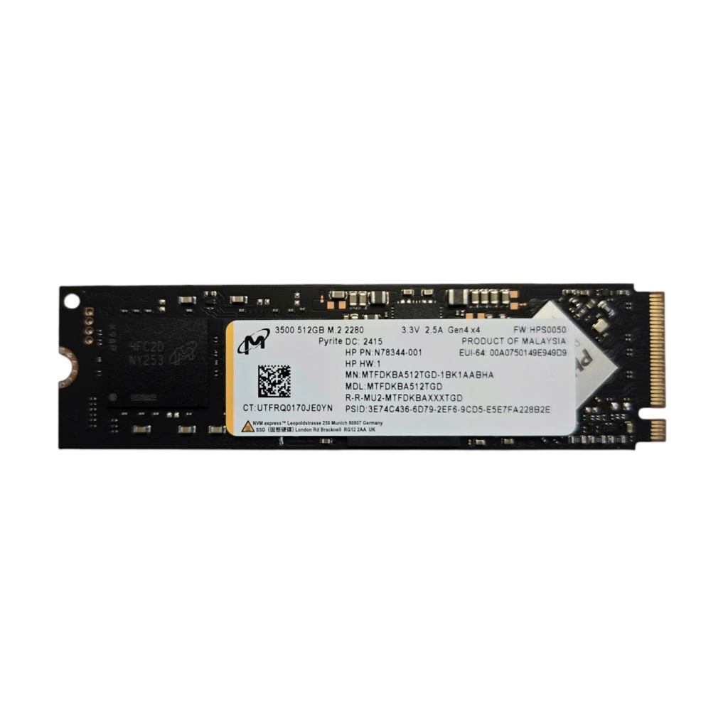 内蔵型SSD Micron 2200 NVMe 512GB SSD Micron 2200 512GB NVMe PCIe3.0x4 TLC M.2 22x80mm - MTFDHBA512TCK