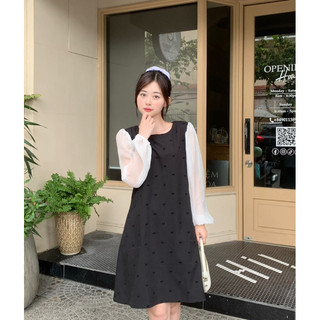 Sammi dress - đầm dáng ngắn hoạ tiết nơ nhí Ma Vie
