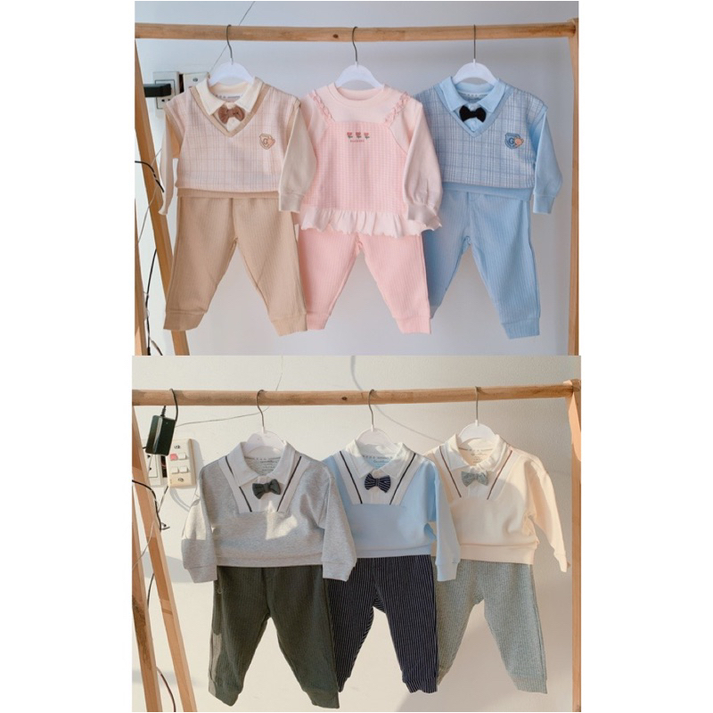Goodmama Bộ polo thể thao mùa thu đông cho bé trai gái | Shopee Việt Nam