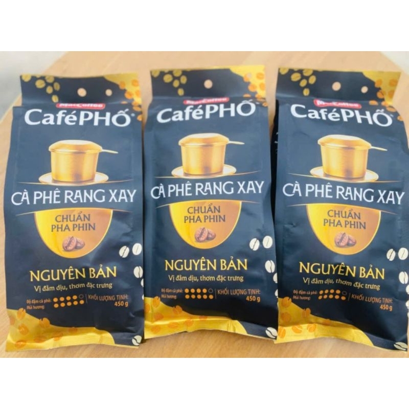 CÀ PHÊ RANG XAY CHUẨN PHA PHIN - MacCoffee Café PHỐ 450g