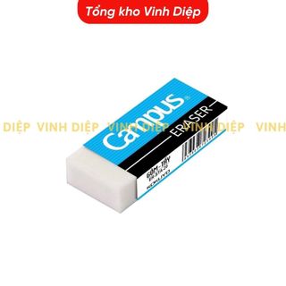 Gôm tẩy nhật Campus màu trắng không bụi