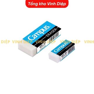 1 hộp 30 viên gôm tẩy Campus màu trắng không bụi