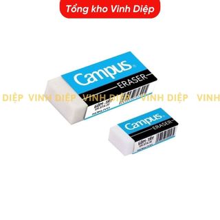 1 hộp 30 viên gôm tẩy Campus màu trắng không bụi