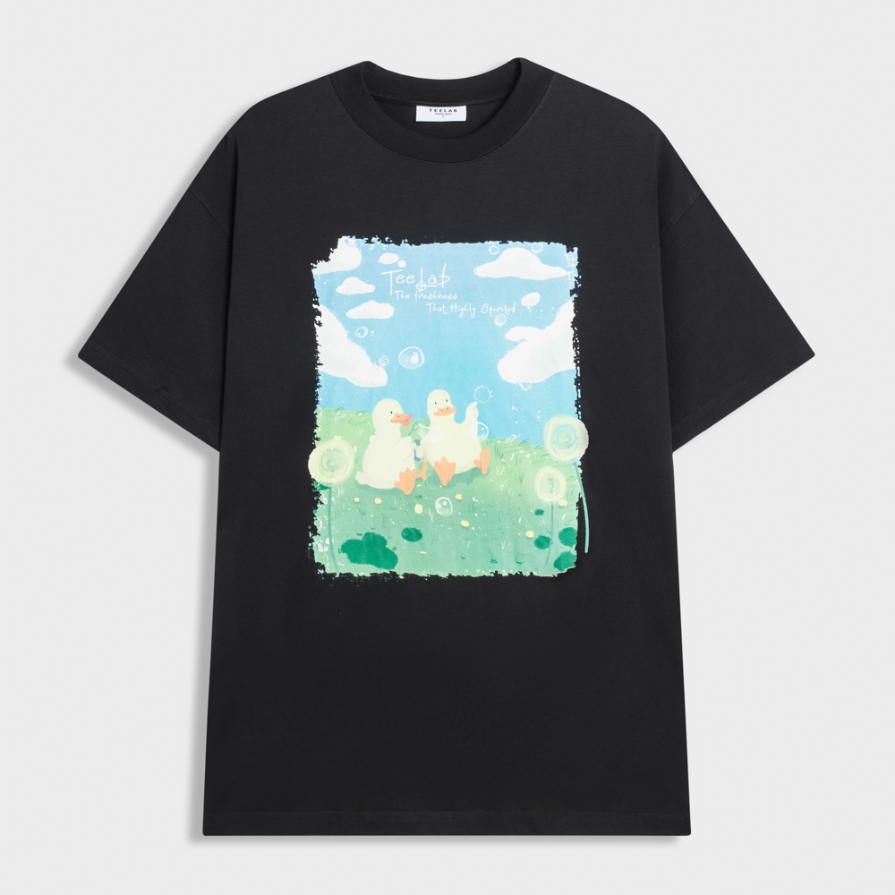 Ảnh Áo Thun Teelab Summer Fresh Cotton 100% Unisex Form Oversize Local Brand TS282 4