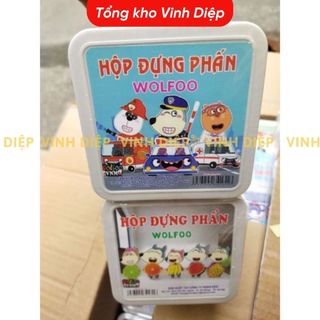 Hộp đựng phấn viết bảng vuông không bụi kèm rẻ lau
