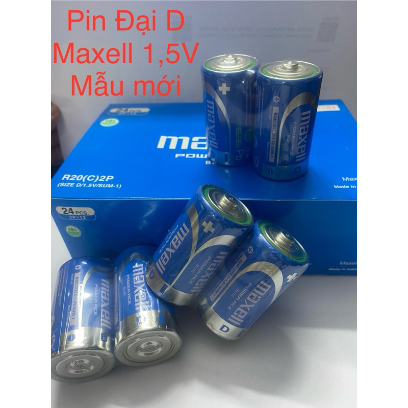 Vĩ 2 Viên Pin MAXELL Đại (D/ R20C) 1,5V dùng cho thiết bị đánh lửa bếp ...