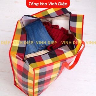 Túi bạt đựng quần áo chăn màn, size lớn nhỏ da năng chuyển nhà chống nước có quai xách chắc chắn