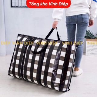 Túi bạt đựng quần áo chăn màn, size lớn nhỏ da năng chuyển nhà chống nước có quai xách chắc chắn